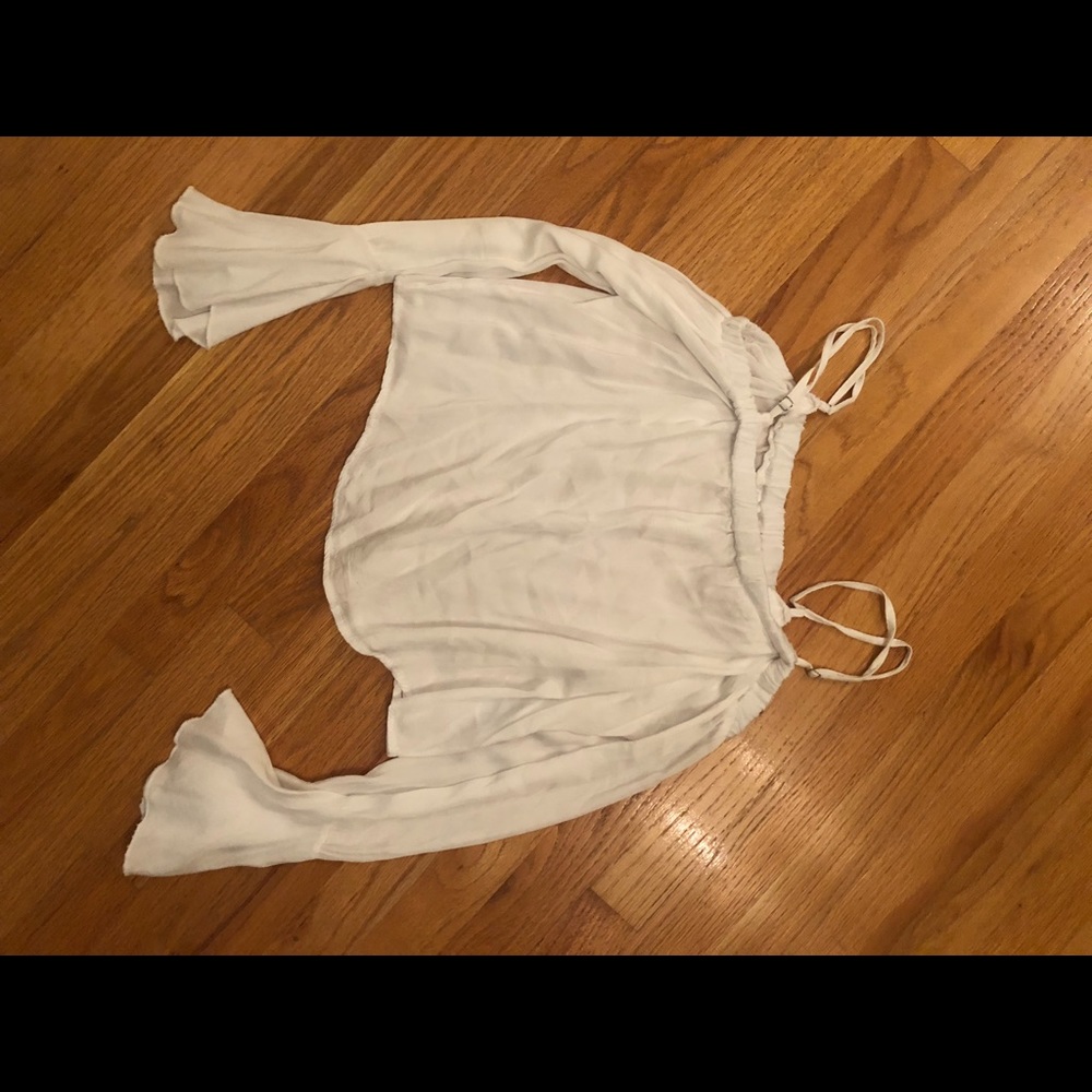 White flowy shirt